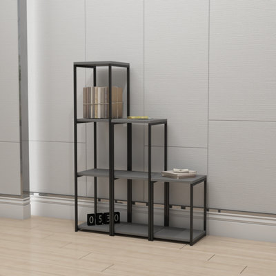 CUBE-A Bookshelf  / Bookcase with metal frame