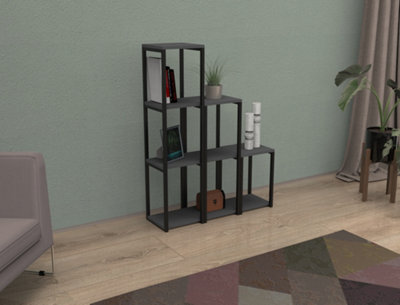 CUBE-A Bookshelf  / Bookcase with metal frame