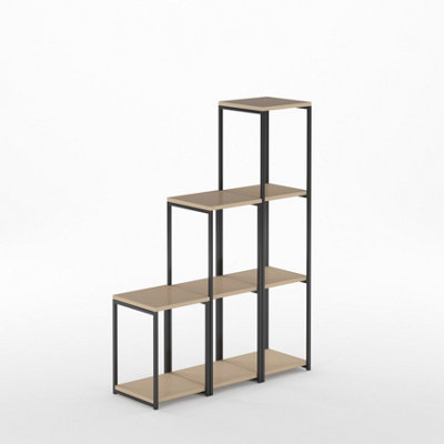 CUBE-L Bookshelf  / Bookcase with metal frame