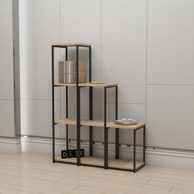 CUBE-P Bookshelf  / Bookcase with metal frame