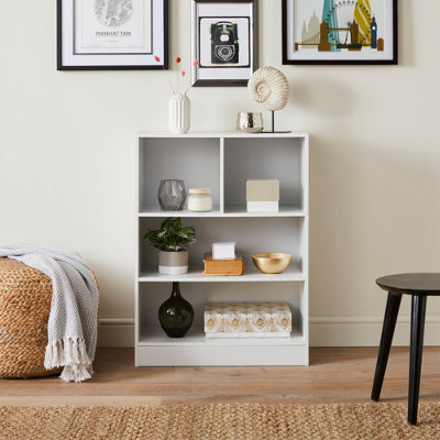 White store bookshelf unit