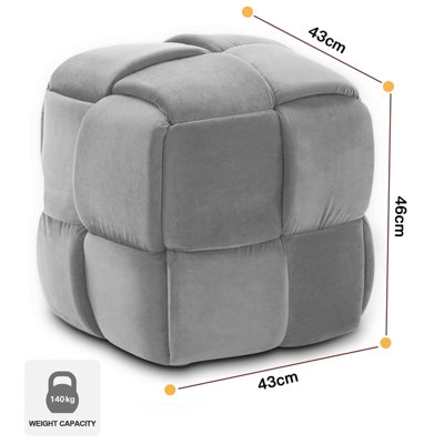 Woven deals cube ottoman