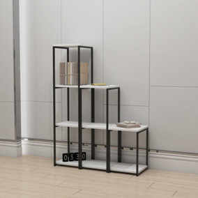 CUBE-W Bookshelf  / Bookcase with metal frame