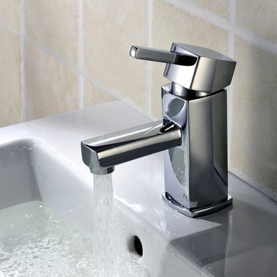 Cubic Chrome Plated Mono Basin Tap