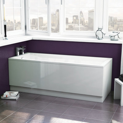 Cubic Premier Single Ended No Tap Hole Rectangular Bath W/ Leg Set ...