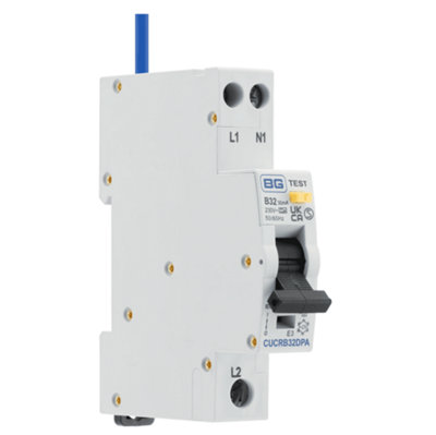 CUCRB32DPA Bidirectional 32A B-Curve RCBO Type A, 2 Pole, 1 Module