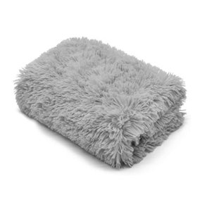 Cuddles Blanket/Throw Silver 150 x 200cm