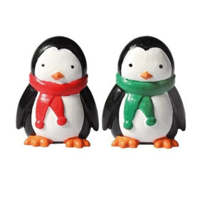 Culpitt Penguin Figurine (Pack of 2) Black/White (One Size)