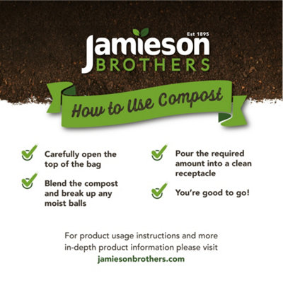 Cumbrian Mix Peat Free Compost Multipurpose 60L  - By Jamieson Brothers