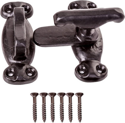 Cupboard Latch 70mm Antique Black Pack of 1