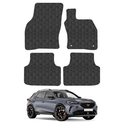 Cupra Formentor 2020- Onwards Car Floor Mats Rubber Tailored Fit 4pcs Set Black