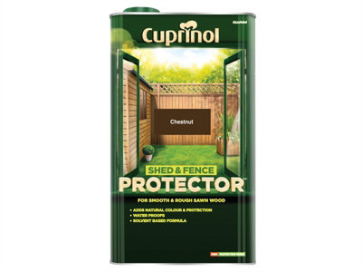 Cuprinol 5095349 Shed & Fence Protector Chestnut 5 litre CUPSFCH5L