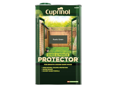 Cuprinol 5095351 Shed & Fence Protector Rustic Green 5 litre CUPSFRG5L ...