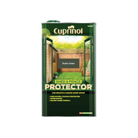 Cuprinol 5095351 Shed & Fence Protector Rustic Green 5 litre CUPSFRG5L