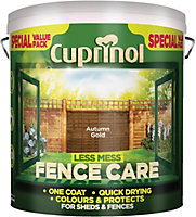 Cuprinol 5194067 Less Mess Fence Care Autumn Gold 6 litre CUPLMFCAG6L