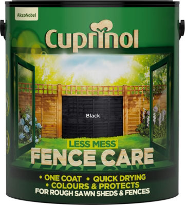 Cuprinol 5194069 Less Mess Fence Care Black 6 litre CUPLMFCBL6L