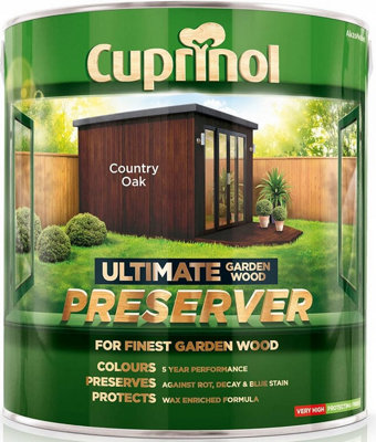 Cuprinol 5206068 Ultimate Garden Wood Preserver Country Oak 1 litre CUPGWPRECO1L