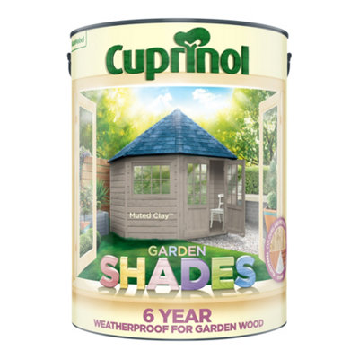 Cuprinol Garden Shades Muted Clay 5L DIY at B&Q