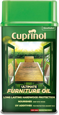 Cuprinol Ultimate Hardwood Furniture Oil - Clear - 1Litre