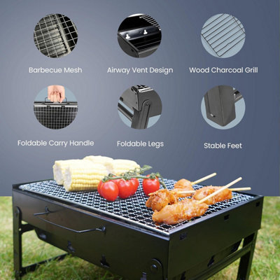 PICNIC TIME Barbecue Portatile X-Grill NFL Miami Dolphins – Pieghevole, Con Borsa, Per Spiaggia E Tailgating
