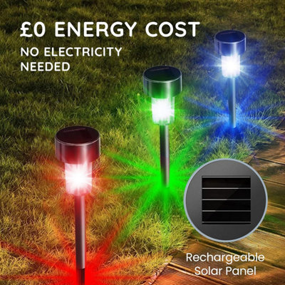 Solar LED Outdoor Column Light – Weatherproof ABS Pillar Lamp With 3 Color Temperatures For Garden, Patio & Pathway