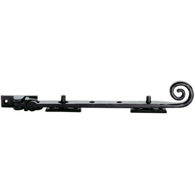 Curly tail Casement Window Stay 305mm Length Black Antique Window Fitting