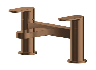 Current Round Deck Mounted Bath Filler Tap - Brushed Bronze - Balterley