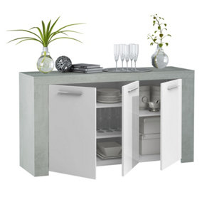 Curro White and Grey Sideboard