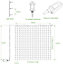Curtain Lights Plug in, 306 LED 3m x 3m Warm White Curtain Fairy Lights, 8 Modes Hanging Fairy String Lights Mains Powered