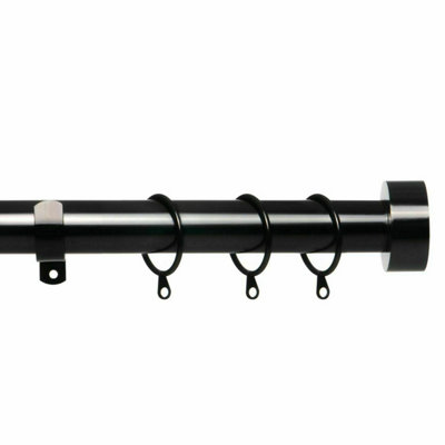 Nicerity Black Wall Mount Curtain Wire Rod Set – 16.4ft Stainless Steel Cable, Minimalist Design