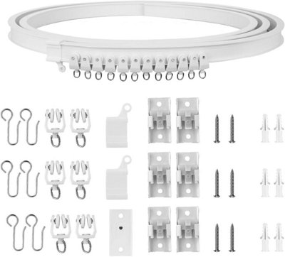 Curtain Rail Ceiling Curtain Track Bendable Flexible Curtain Rails and ...