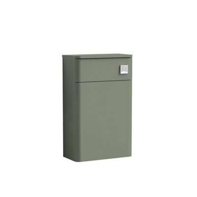 Curve Floor Standing Concealed WC Toilet Unit - 500mm - Satin Green (Concealed Cistern Not Included) - Balterley