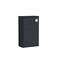 Curve Floor Standing Concealed WC Toilet Unit - 500mm - Soft Black (Concealed Cistern Not Included)  - Balterley