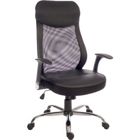 Curve Mesh Executive Chair with removable headrest and fold up armrests