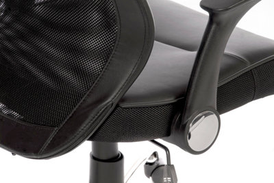 Curve Mesh Executive Chair with removable headrest and fold up armrests