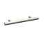Curve Wall Hung 2 Door Vanity Basin Unit - 600mm - Gloss Grey with Chrome Knurled Bar Handles (Tap Not Included)