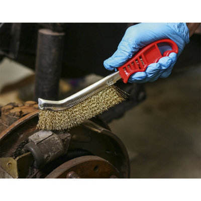 Curved Brassed Steel Wire Brush for Effective Rust Removal