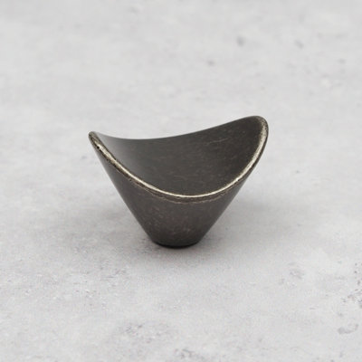 Curved Cupboard Cabinet Knob 38mm Antique Pewter