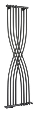 Curved Designer Radiator - 1775mm x 450mm - 2020 BTU - Anthracite