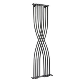 Curved Designer Radiator - 1775mm x 450mm - 2020 BTU - Anthracite