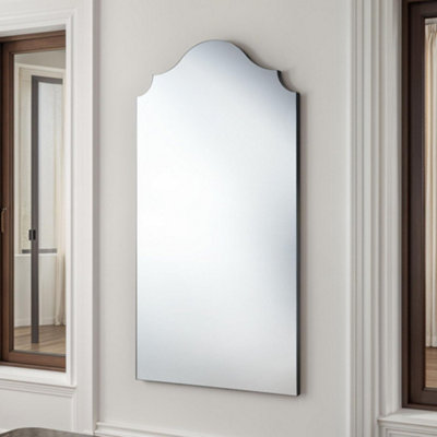 Curved Precious Black Arched Full Length Mirror
