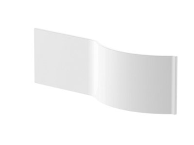 Curved Shower Bath Acrylic Front Panel - 1600mm - White