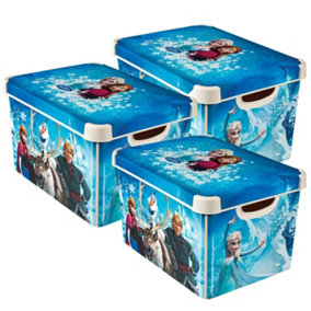 Curver 22L Deco Disney Frozen Themed Storage Boxes
