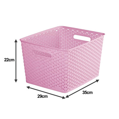 Curver Jute Storage Basket 5 Litres Pack Of 6, Cream Curver US