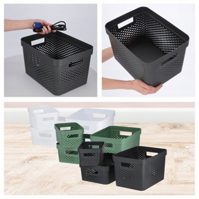 CURVER, Infinity Box 17 L, Recycled Plastic, Charcoal Grey, 35.5 x 26.2 ...