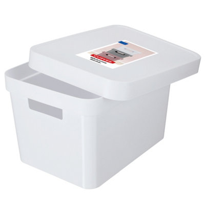 CURVER Infinity Container, 17 L, with Lid (White)