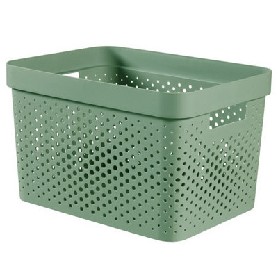 Curver Infinity Dots Box Shale Green (17L)