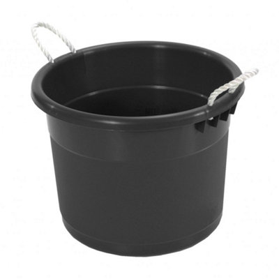 Curver Rope Handled Tuff Tub Bucket Black (39L)