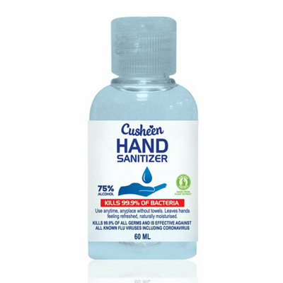Cusheen Hand Sanitizer with Bulk-Buy Hand Sanitizer Gel, 60ml