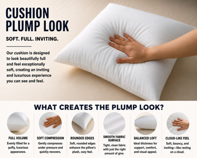 Cushion Pad Hollowfiber Inner Insert Scatter Filler Deep Filled Plum ...
